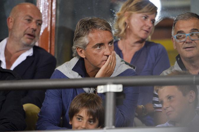 Anche Roberto Mancini in tribuna al Ferraris. LaPresse